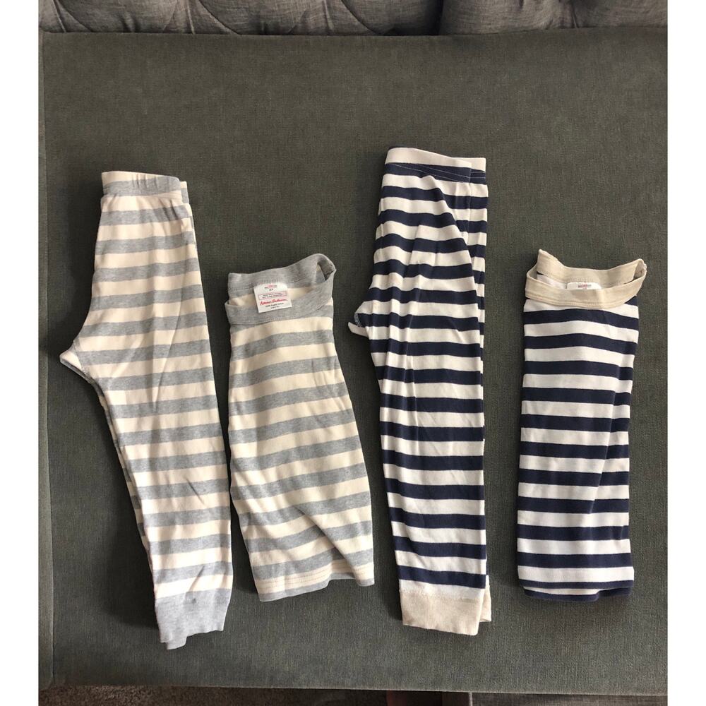 Bundle two Hanna Andersson size 4 striped blue

 navy long sleeve pajama set